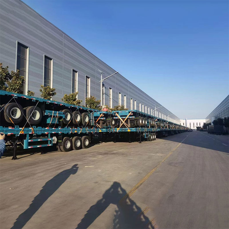 Maximizing Efficiency and Security: Exploring 40ft 3 Axles Flatbed Semi Trailers with 12 Locks