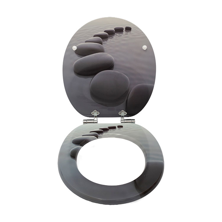 Why Not Start with a Stone Print Toilet Seat to Refresh Your Bathroom?